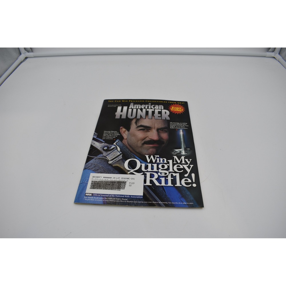 American Hunter Magazine August 2005 Tom Selleck Win My Quigley Rifle NRA Issue